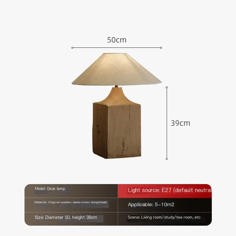 lampe de chevet design japonais wabi-sabi luxe zen et rétro