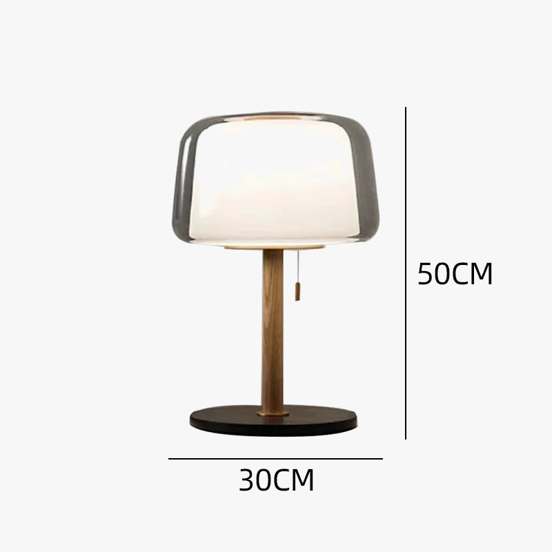lampe de chevet design moderne en verre pour décoration élégante