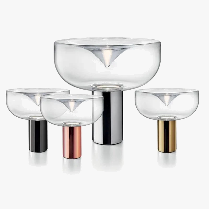 lampe de chevet design radar en verre moderne décorative