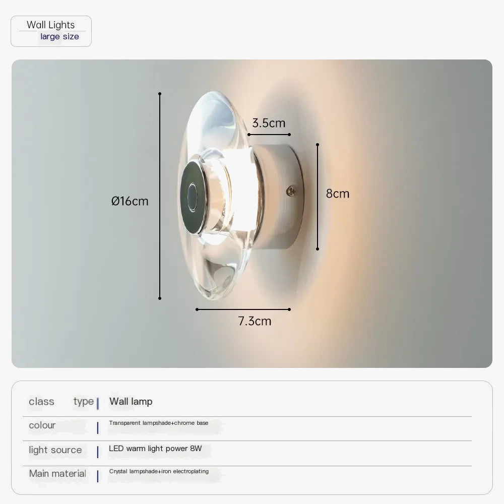 lampe de chevet en cristal italien pour décoration intérieure élégante