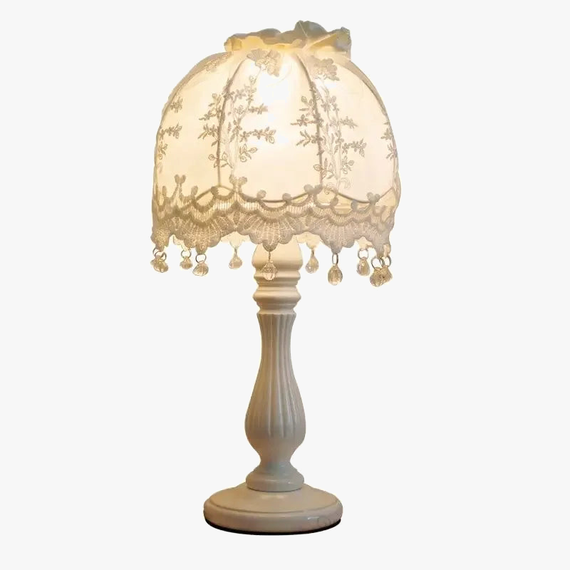 lampe de chevet en dentelle coréenne pour décoration élégante
