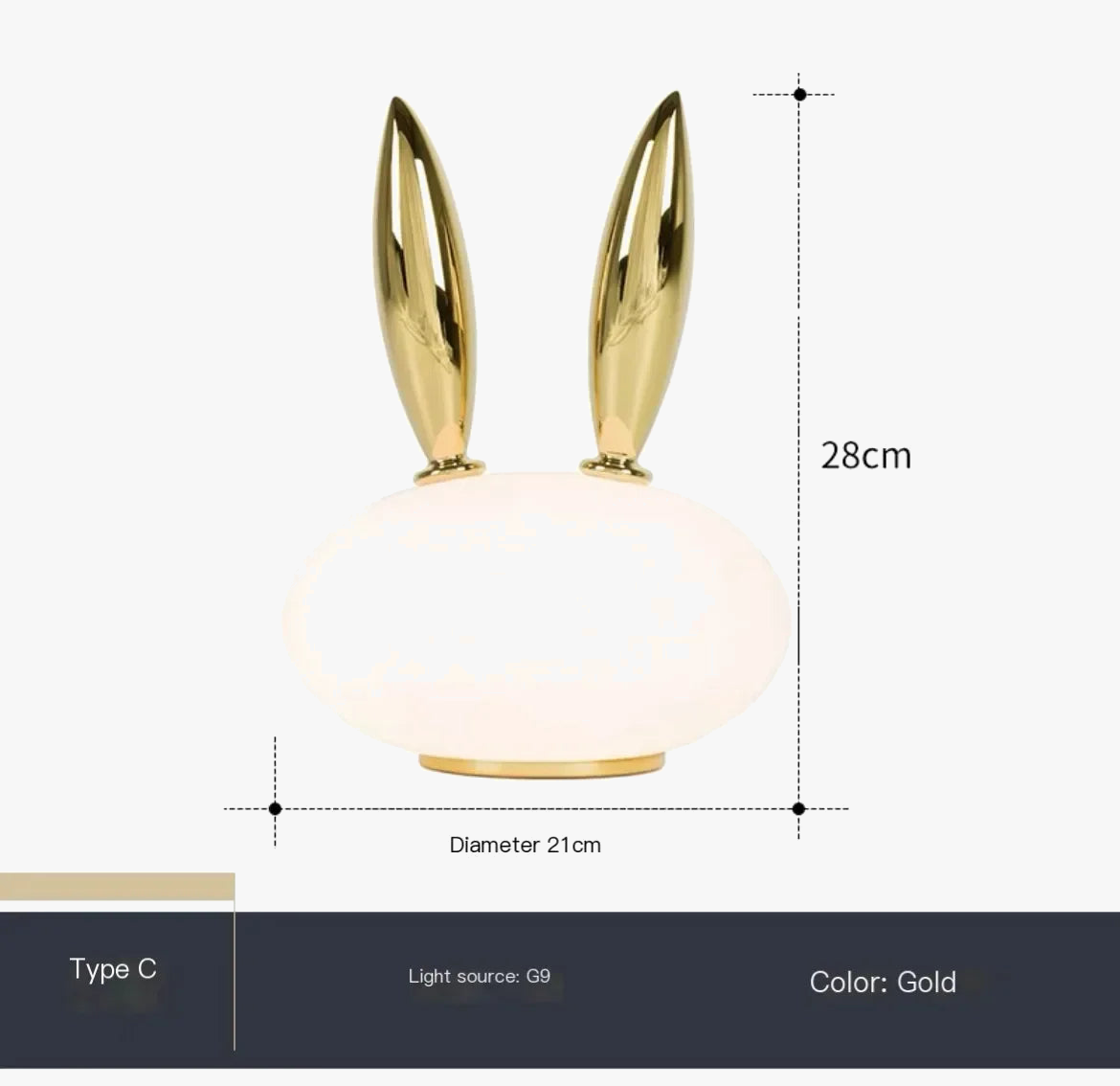 lampe de chevet en verre nordique créative et moderne