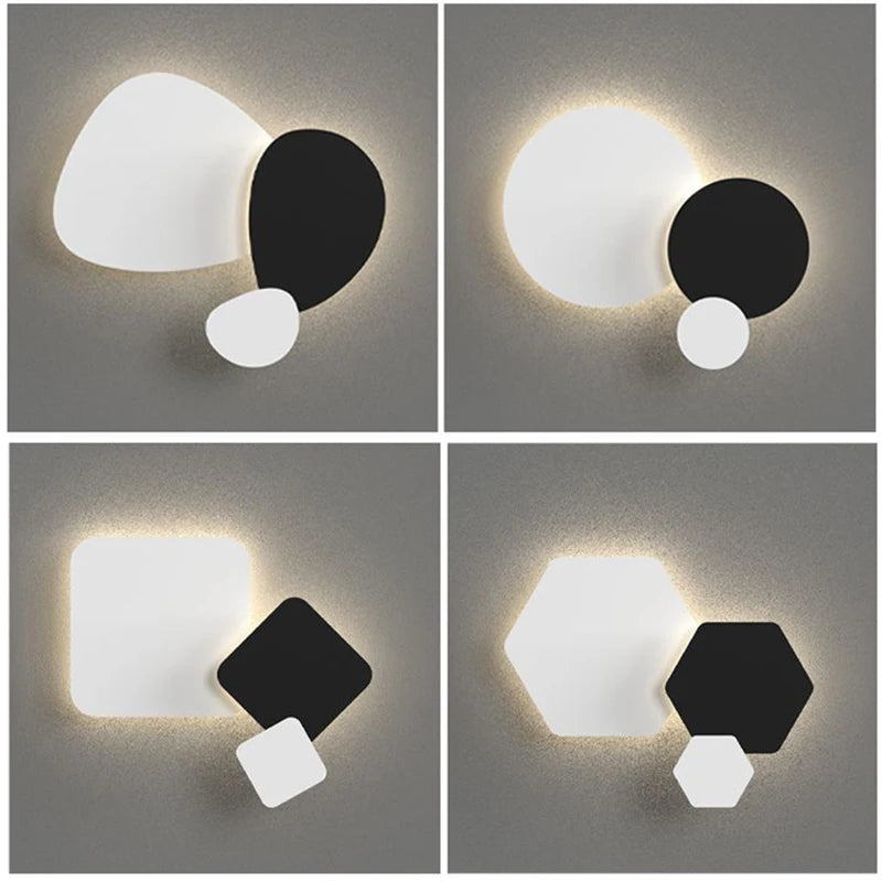 lampe de chevet moderne aux formes géométriques variées