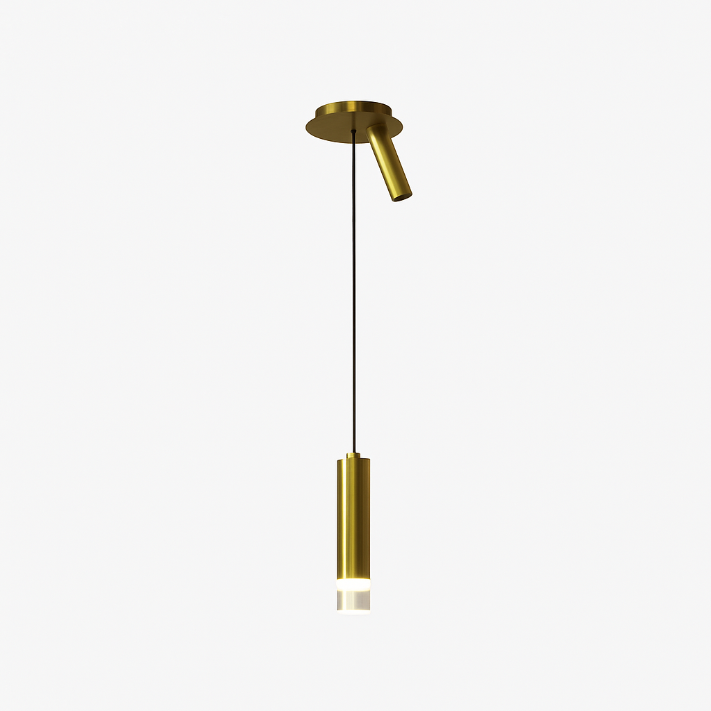 lampe de chevet moderne avec projecteur rotatif led suspension