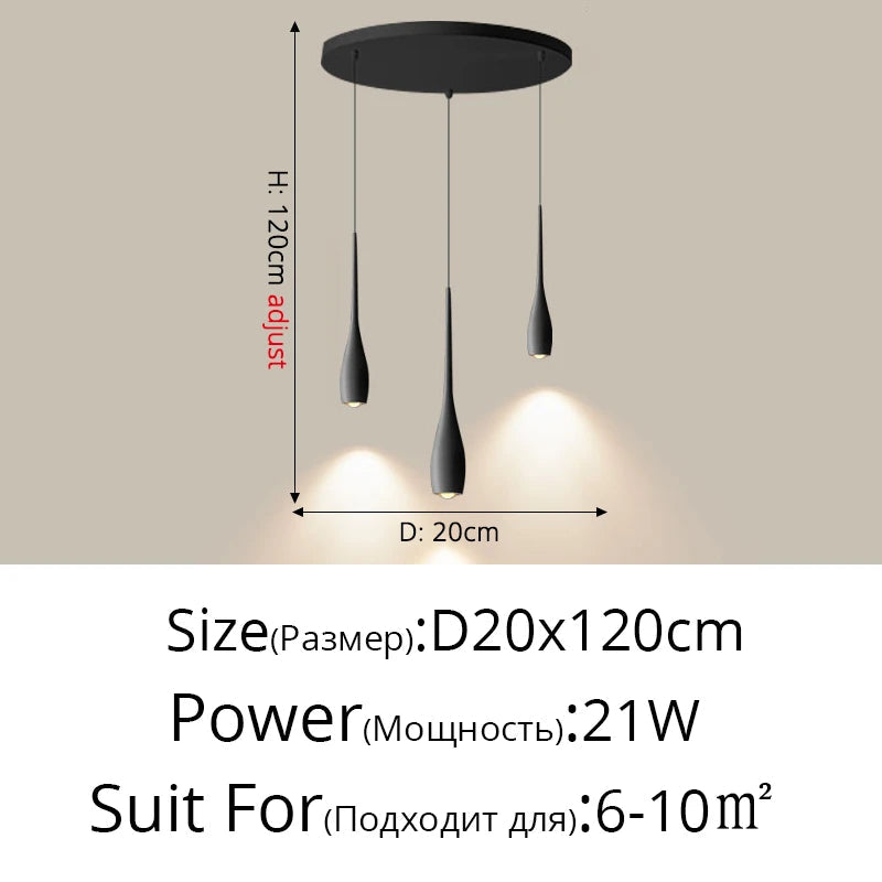 lampe de chevet moderne design suspendu pour lecture et étude