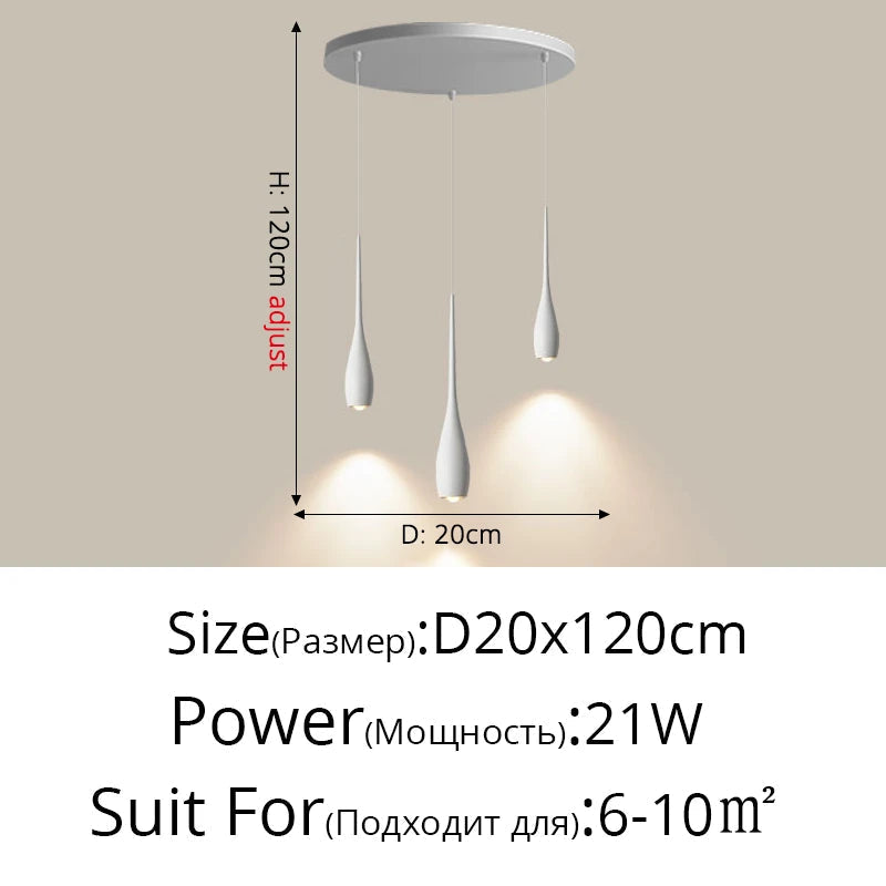 lampe de chevet moderne design suspendu pour lecture et étude