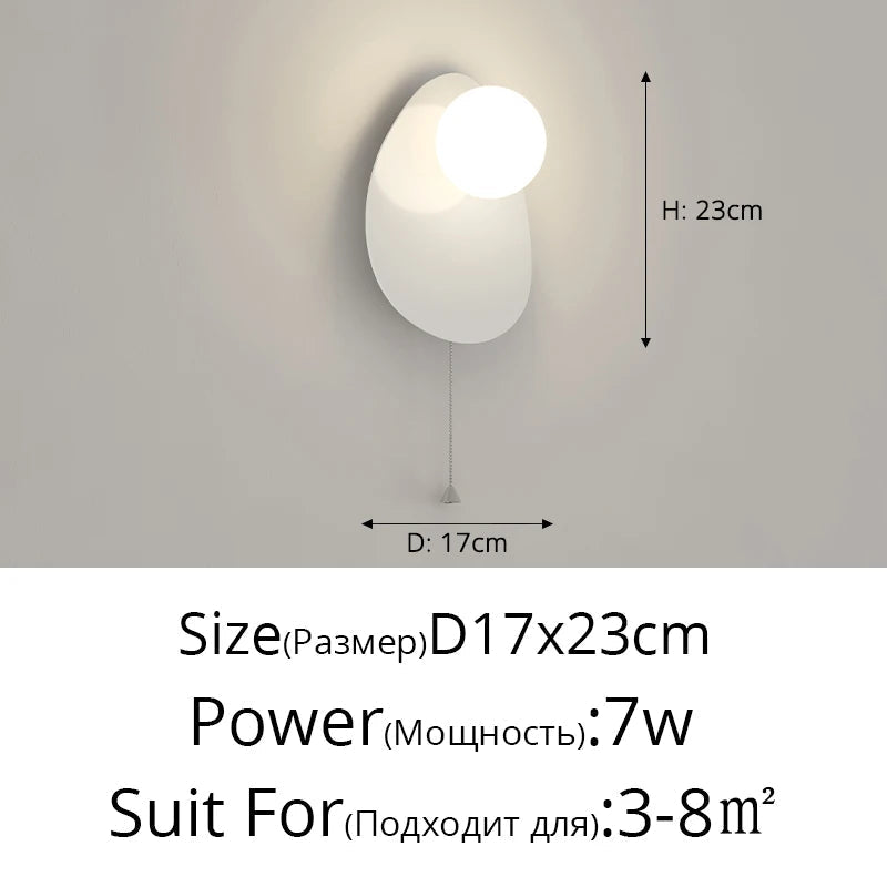 lampe de chevet murale en u anti-lumière bleue minimaliste