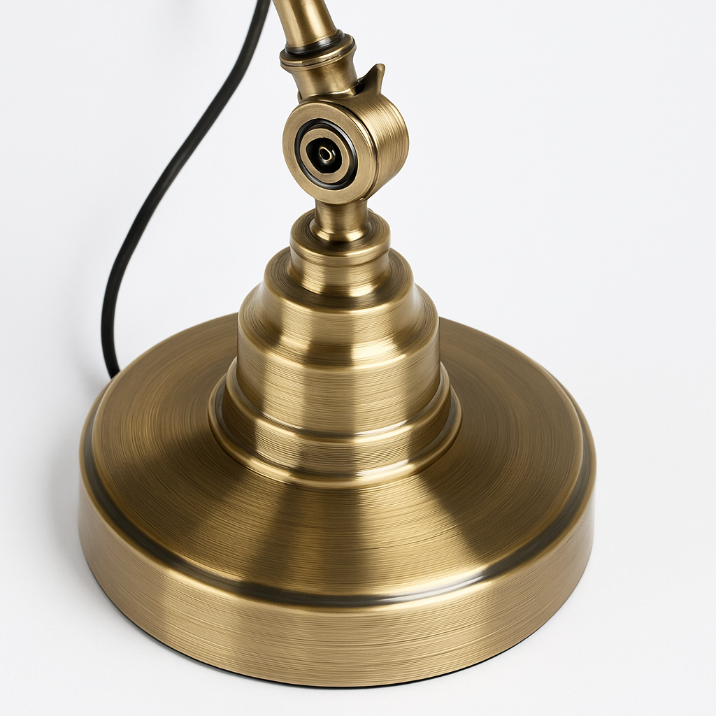 Lampe de chevet ou bureau à LED rustique doré Punk