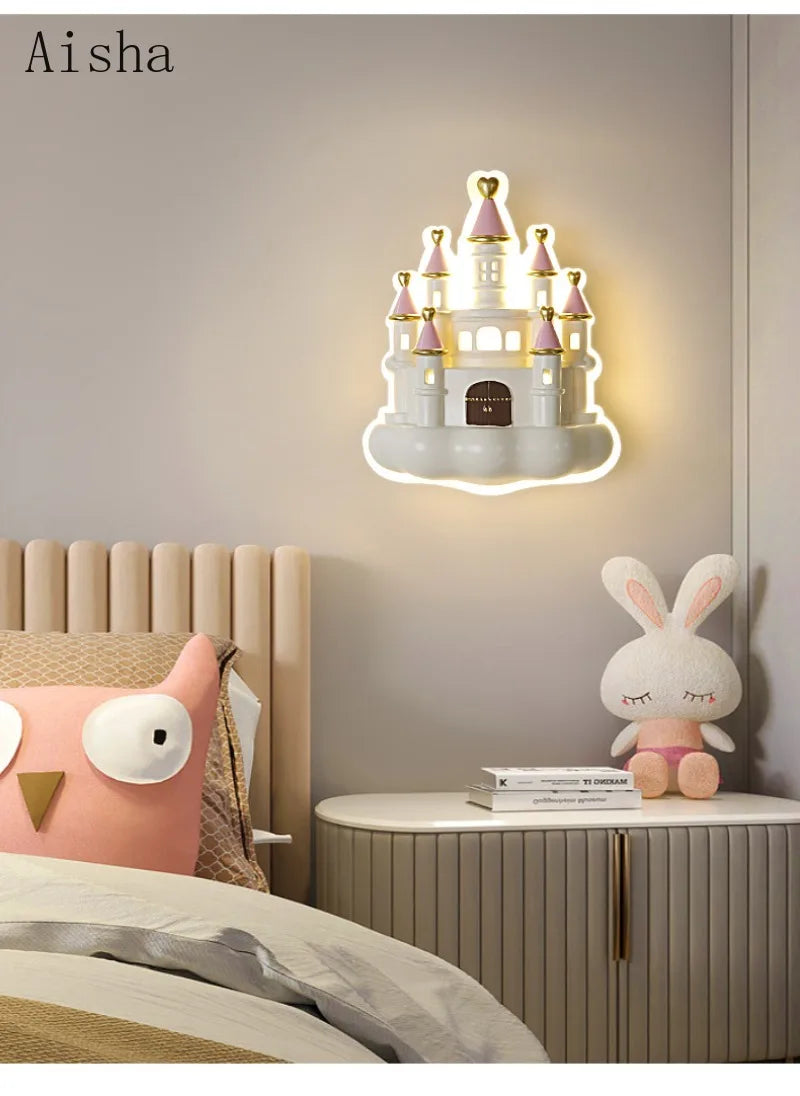 lampe de chevet princesse château pour enfant design créatif et protecteur