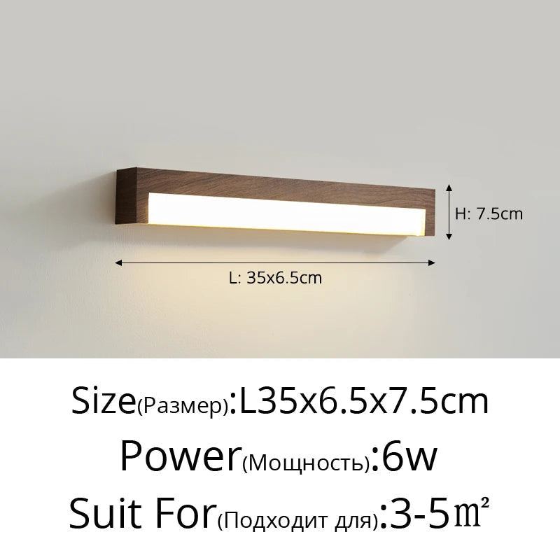 lampe de chevet rétro à grain de bois pour divers usages