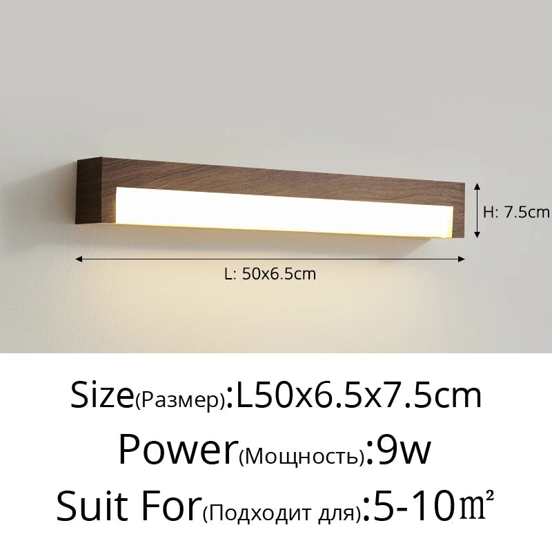 lampe de chevet rétro à grain de bois pour divers usages
