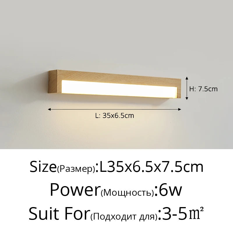 lampe de chevet rétro à grain de bois pour divers usages
