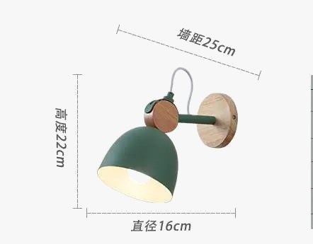 lampe de chevet style japonais éclairage mural intérieur nordique