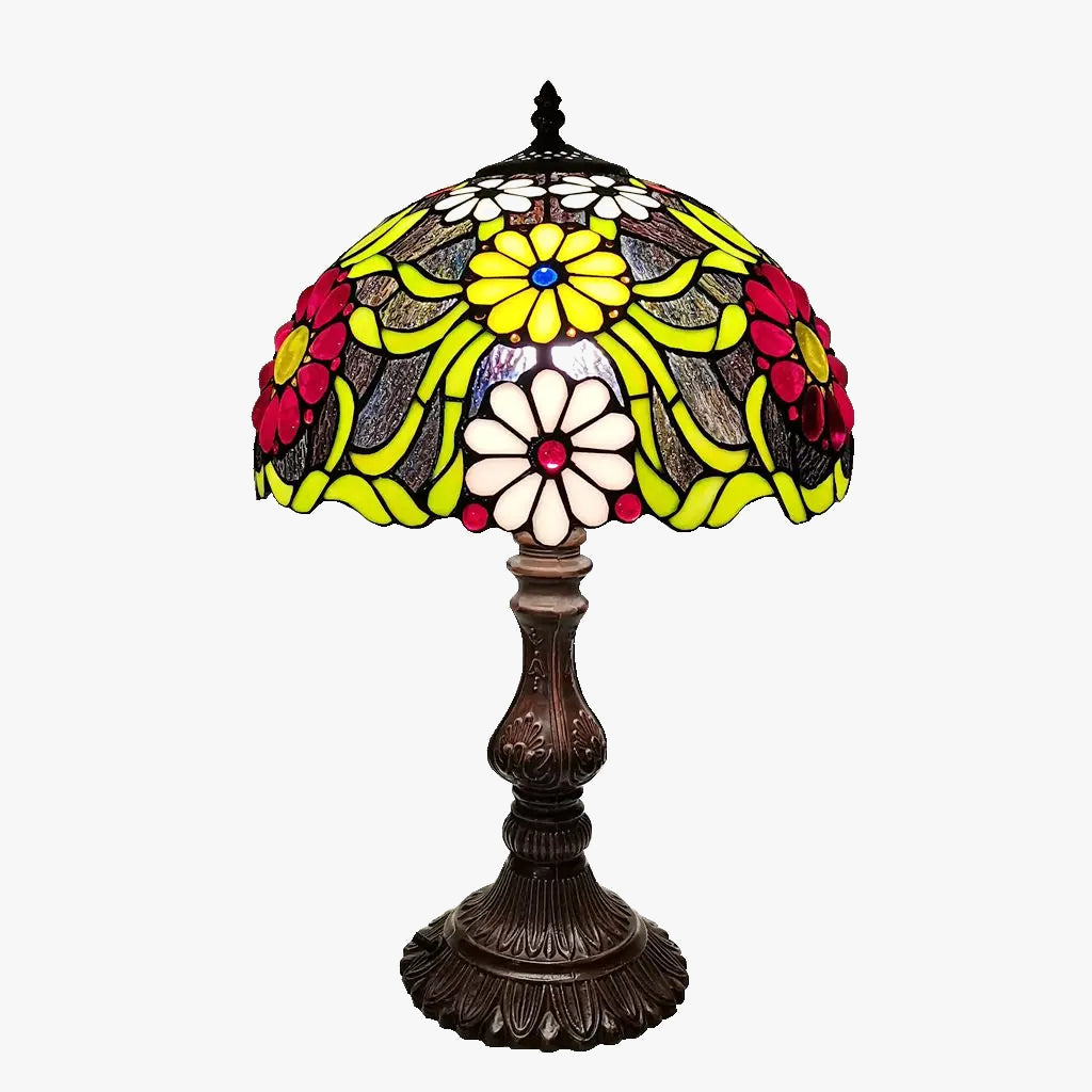 lampe de chevet style tiffany rétro en verre créatif vintage
