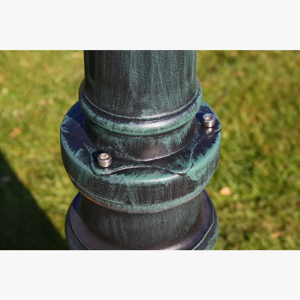 lampe de jardin à deux bras en aluminium pour extérieur
