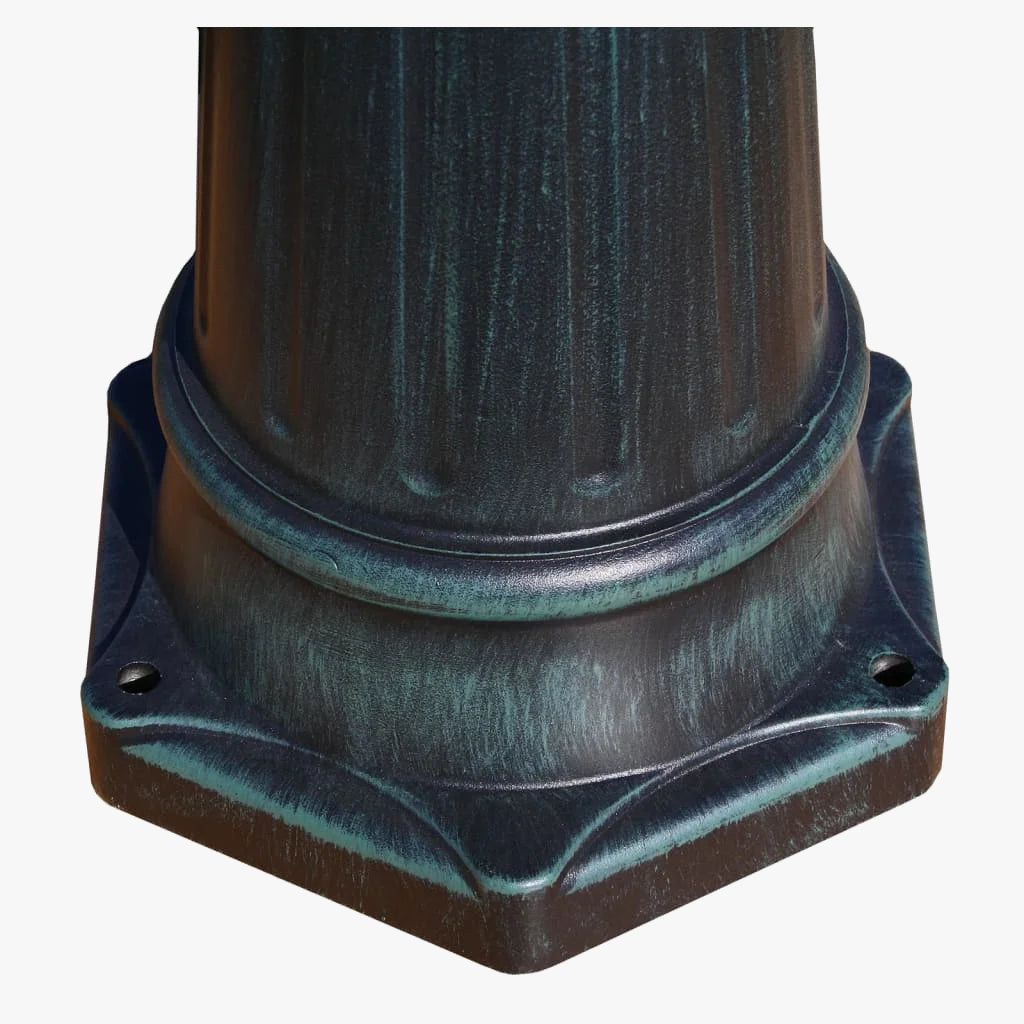 lampe de jardin à deux bras en aluminium pour extérieur