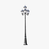 lampe de jardin européenne quatre têtes étanche pour extérieur