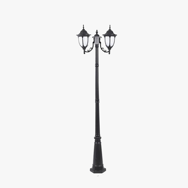 lampe de jardin européenne quatre têtes étanche pour extérieur