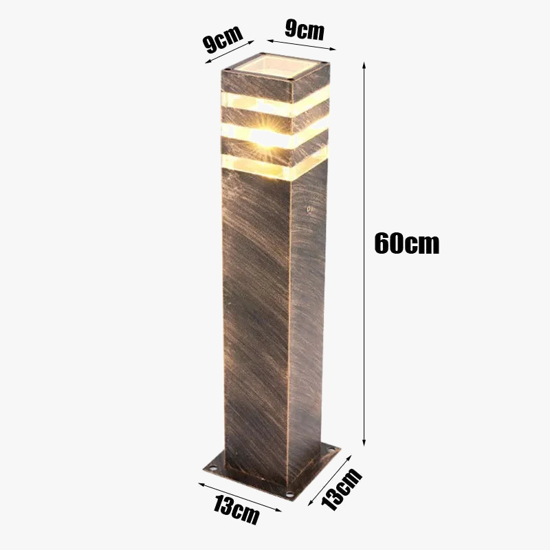 lampe de jardin extérieure minimaliste imperméable moderne