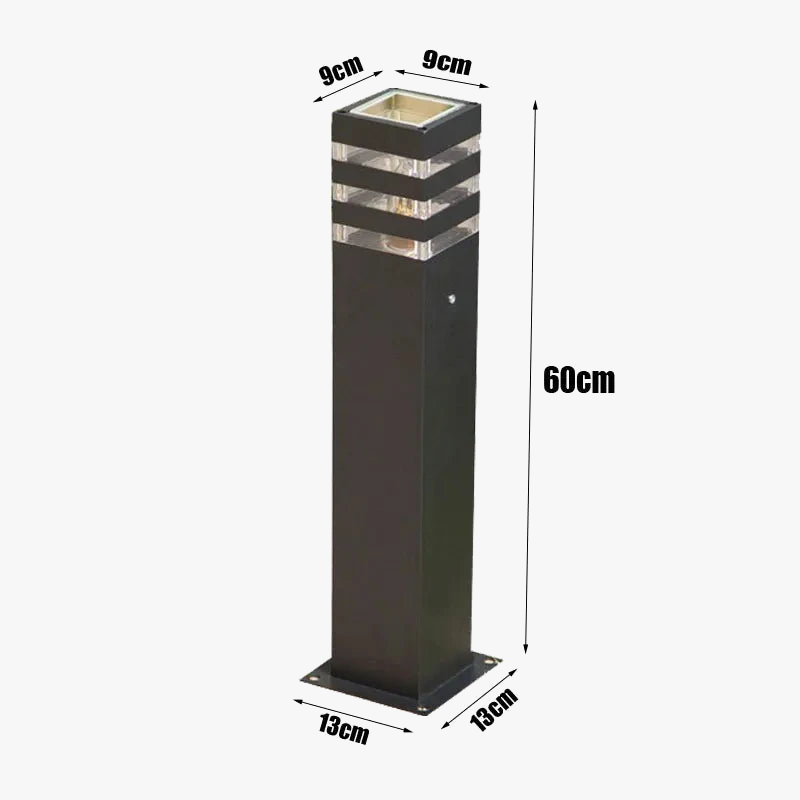 lampe de jardin extérieure minimaliste imperméable moderne