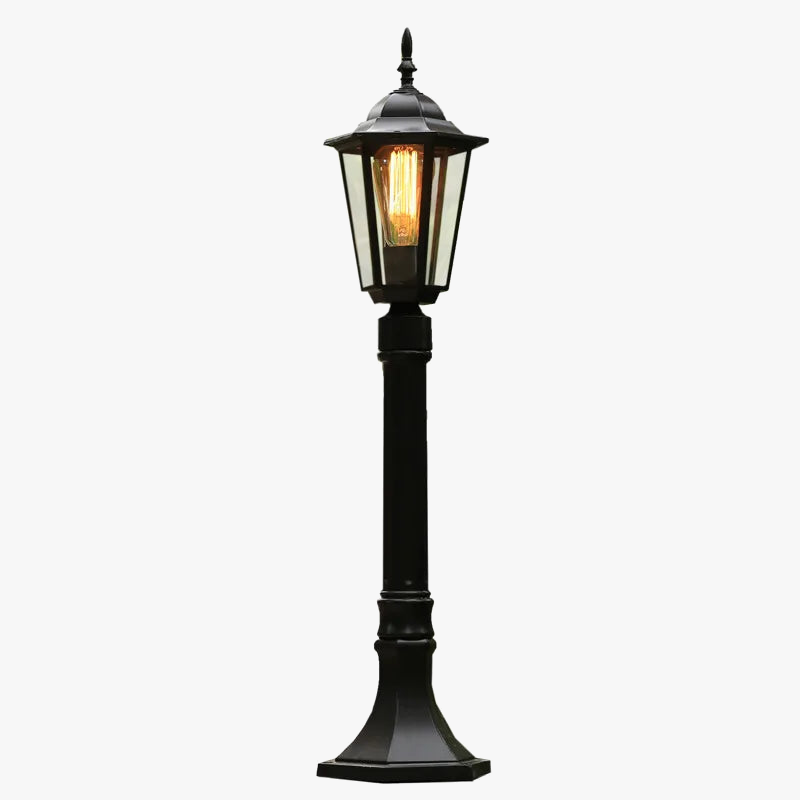lampe de jardin extérieure rétro pour les espaces extérieurs et les allées