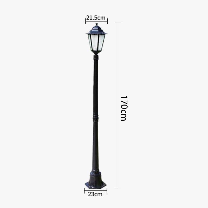 lampe de jardin extérieure étanche pour villa et espace vert