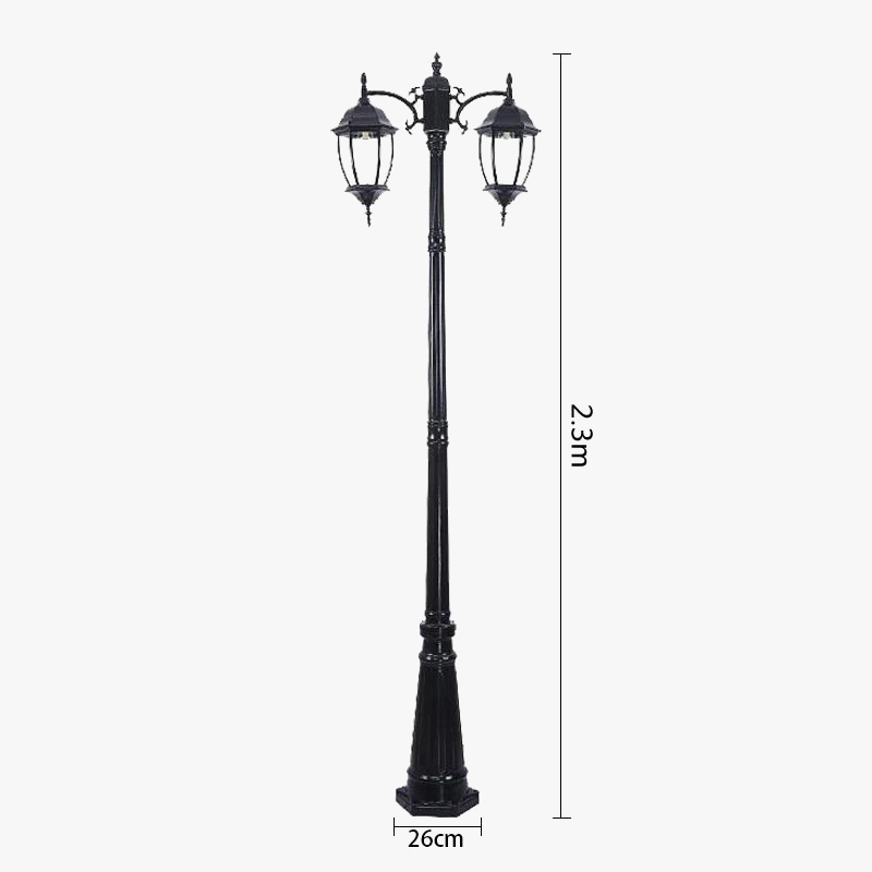 lampe de jardin extérieure étanche pour villa et pelouse