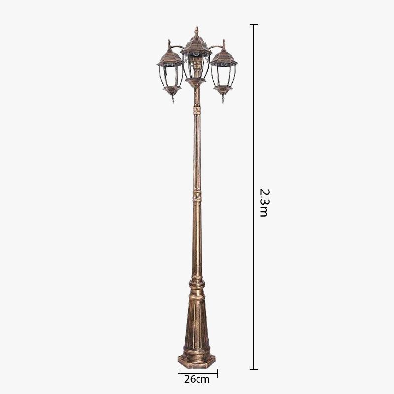 lampe de jardin extérieure étanche pour villa et pelouse