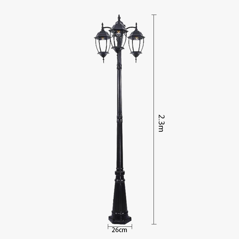 lampe de jardin extérieure étanche pour villa et pelouse