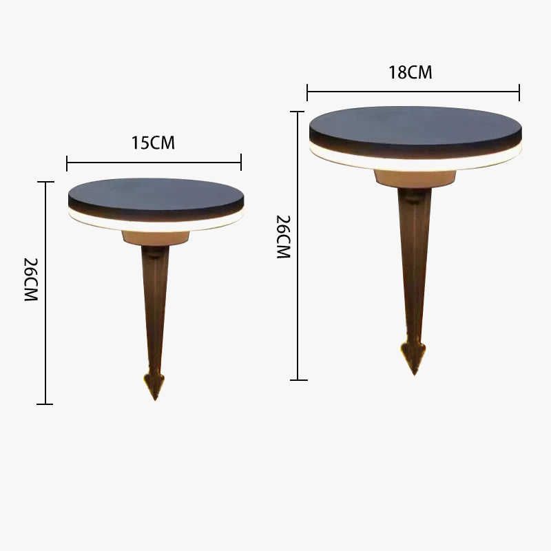 lampe de jardin à led éclairage extérieur étanche décoratif en aluminium