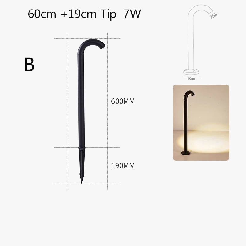 lampe de jardin led extérieure pour éclairage de paysage