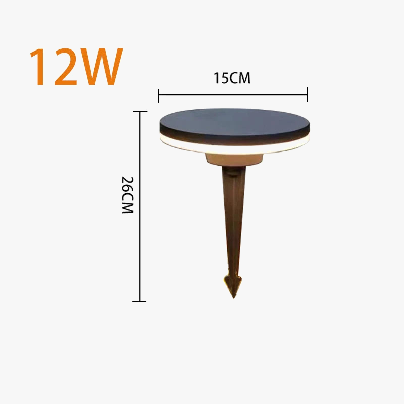 lampe de jardin led étanche éclairage extérieur décoratif en aluminium