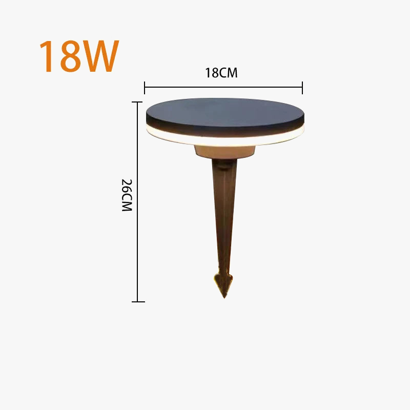 lampe de jardin led étanche éclairage extérieur décoratif en aluminium