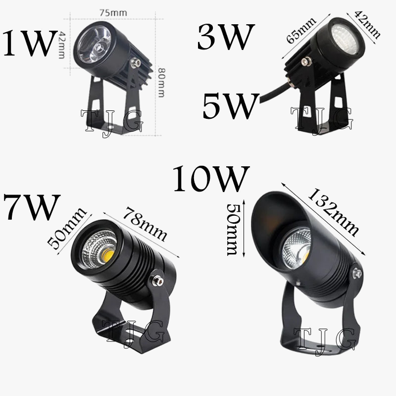 lampe de jardin led étanche à intensité variable pour extérieur