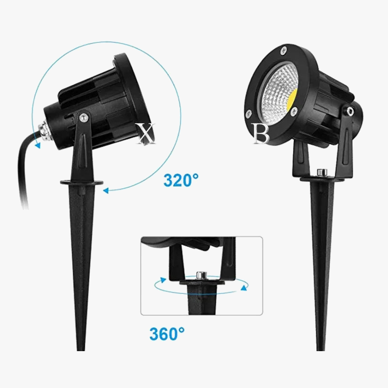 lampe de jardin à led étanche pour éclairage extérieur