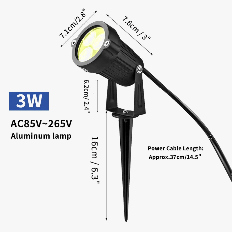 lampe de jardin led étanche pour éclairage extérieur décoratif