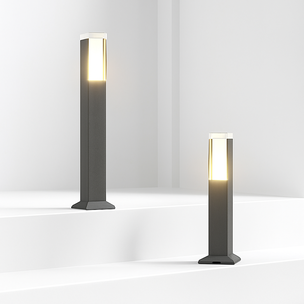 lampe de jardin moderne en aluminium étanche pour extérieur