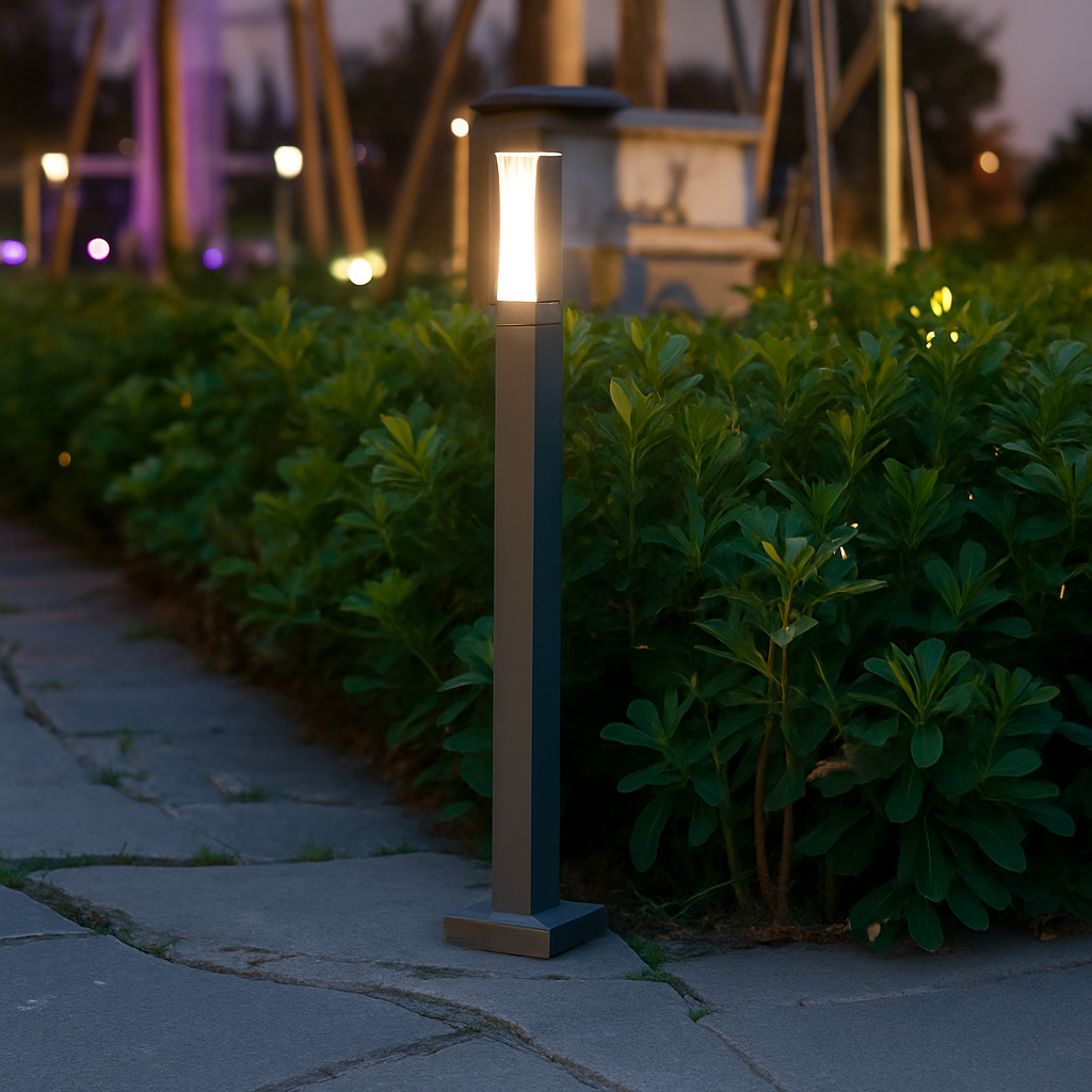 lampe de jardin moderne en aluminium étanche pour extérieur
