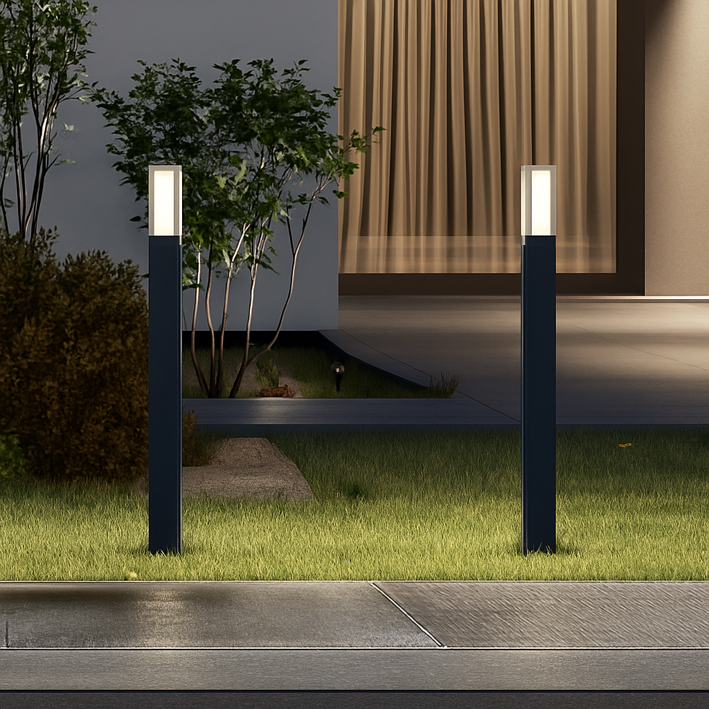 lampe de jardin moderne en aluminium étanche pour extérieur