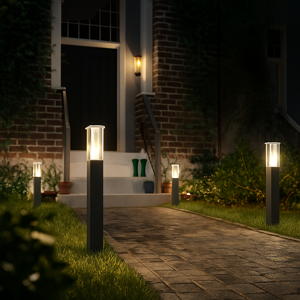 lampe de jardin moderne en aluminium étanche pour extérieur