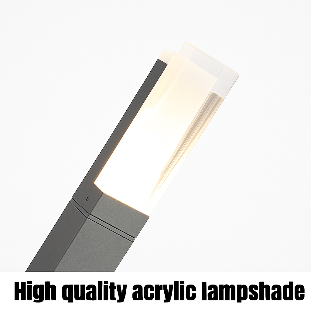 lampe de jardin moderne en aluminium étanche pour extérieur