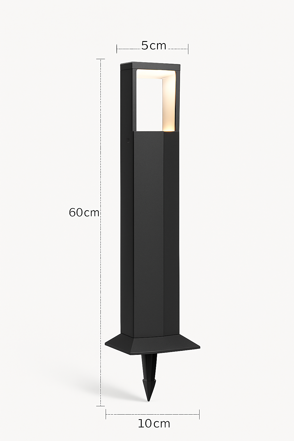 lampe de jardin moderne en aluminium étanche pour extérieur