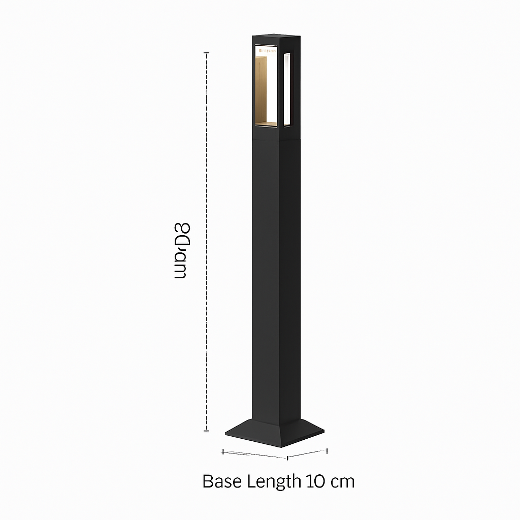 lampe de jardin moderne en aluminium étanche pour extérieur