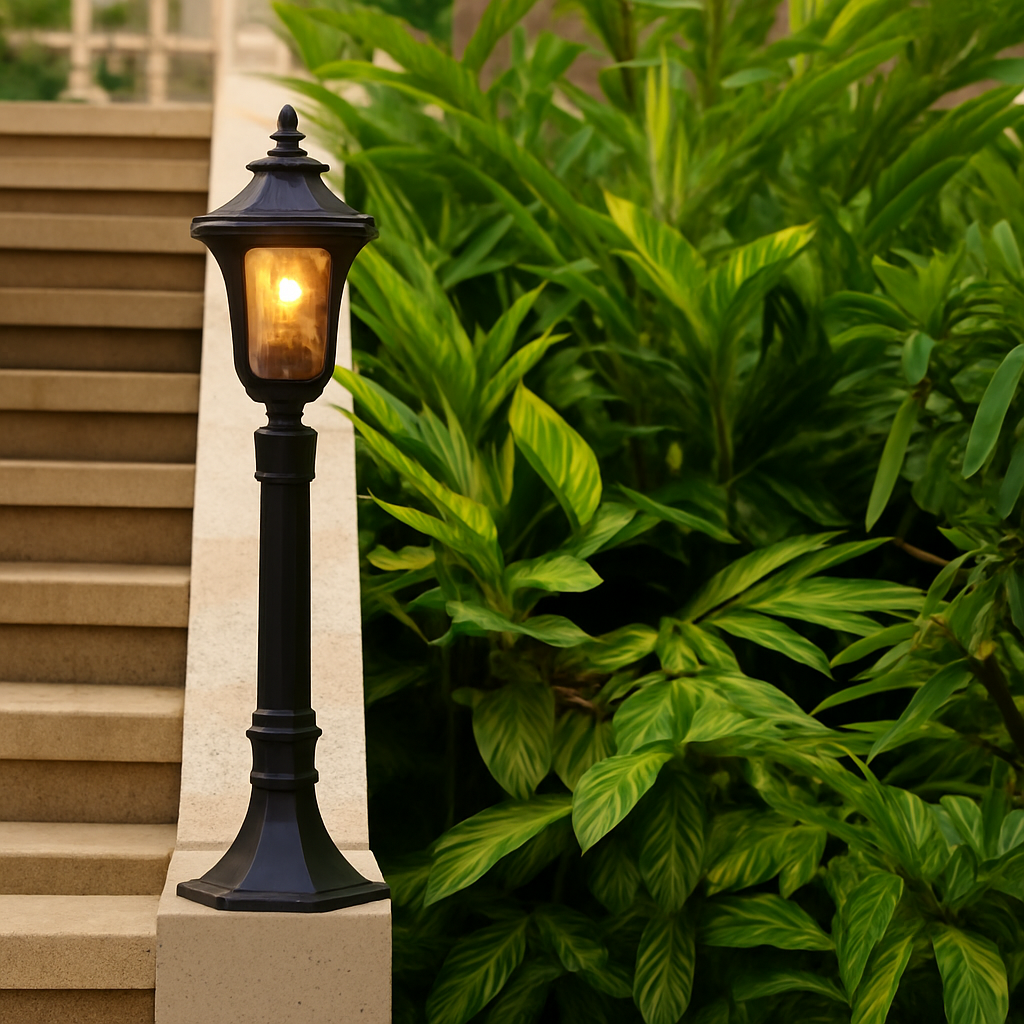 lampe de jardin rétro style européen éclairage extérieur étanche