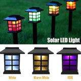 lampe de jardin solaire led étanche à changement de couleur