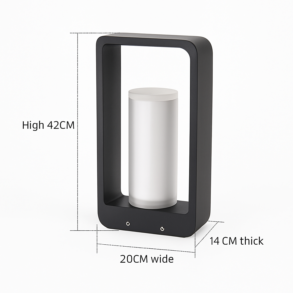 lampe de jardin solaire moderne pour éclairage extérieur décoratif