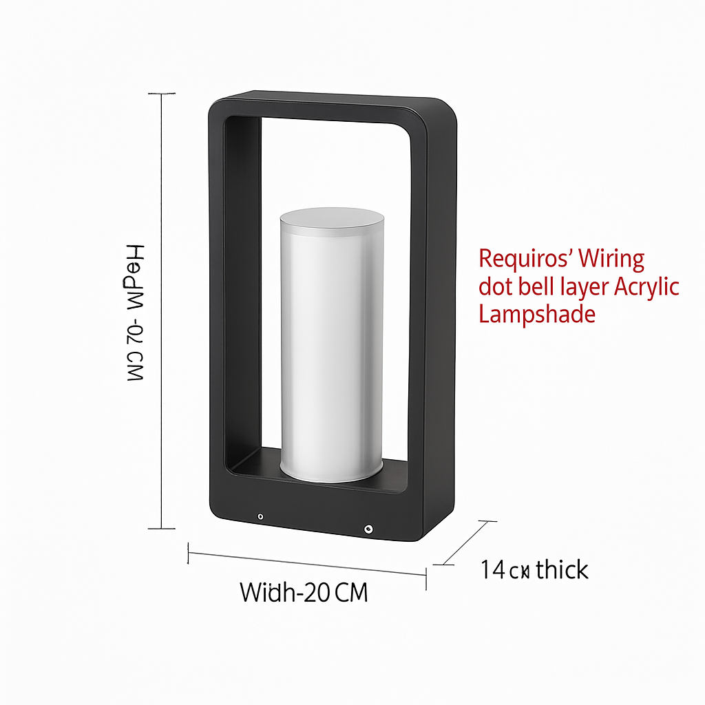 lampe de jardin solaire moderne pour éclairage extérieur décoratif