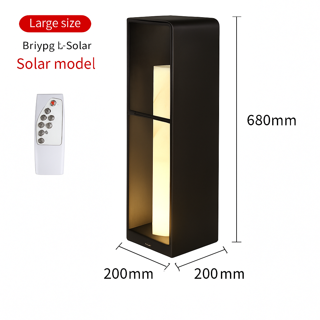 lampe de jardin solaire moderne pour éclairage extérieur décoratif