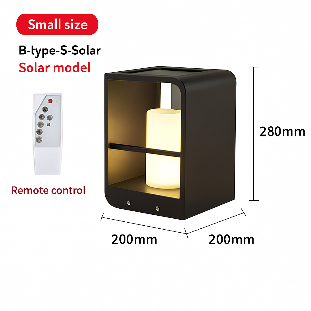 lampe de jardin solaire moderne pour éclairage extérieur décoratif