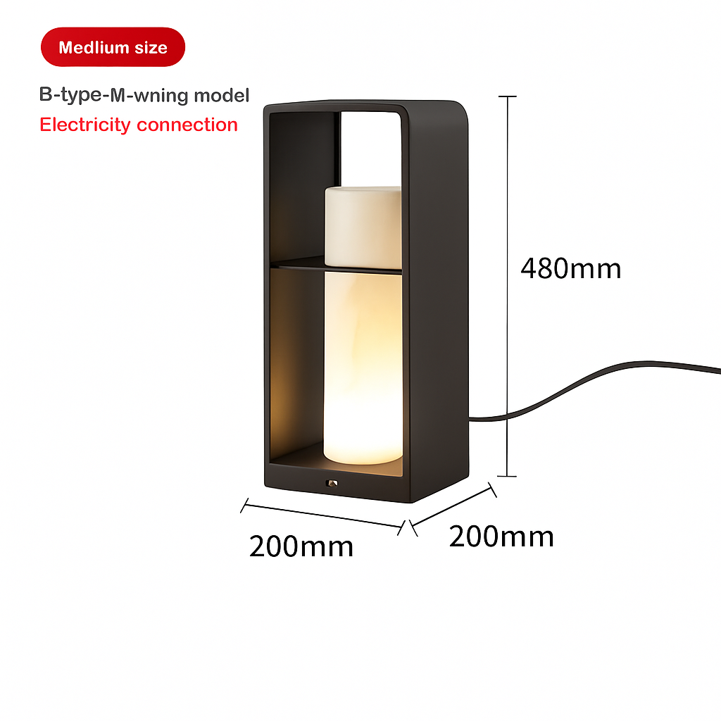 lampe de jardin solaire moderne pour éclairage extérieur décoratif